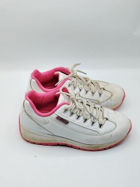 Lugz White and Pink Women's Casual Sneakers